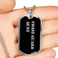 Coast Guard Aunt v2 - Luxury Dog Tag Necklace