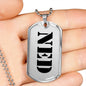 Ned - Luxury Dog Tag Necklace