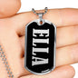 Ella v01s - Luxury Dog Tag Necklace