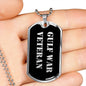 Gulf War Veteran v2 - Luxury Dog Tag Necklace