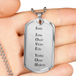I Love You v2 - Luxury Dog Tag Necklace