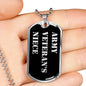 Army Veteran's Niece v2 - Luxury Dog Tag Necklace