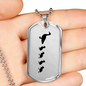 Mama Duck With 4 Ducklings - Luxury Dog Tag Necklace