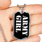 Army Girl v3 - Luxury Dog Tag Necklace