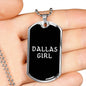 Dallas Girl v2 - Luxury Dog Tag Necklace