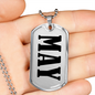 May v01 - Luxury Dog Tag Necklace