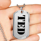 Ted - Luxury Dog Tag Necklace