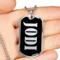 Jodi v01s - Luxury Dog Tag Necklace