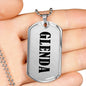 Glenda v01 - Luxury Dog Tag Necklace