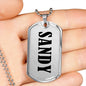 Sandy v01 - Luxury Dog Tag Necklace