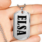 Elsa v01 - Luxury Dog Tag Necklace