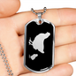 Mama Chicken With 1 Chick v2 - Luxury Dog Tag Necklace