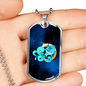 Zodiac Sign Aquarius - Luxury Dog Tag Necklace