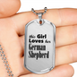 German Shepherd - Luxury Dog Tag Necklace