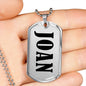 Joan v01 - Luxury Dog Tag Necklace