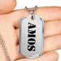 Amos - Luxury Dog Tag Necklace