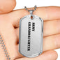 Army Granddaughter - Luxury Dog Tag Necklace