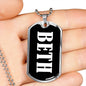 Beth v02 - Luxury Dog Tag Necklace