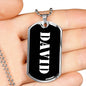 David v2 - Luxury Dog Tag Necklace