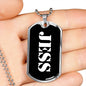 Jess v2 - Luxury Dog Tag Necklace