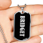 Bridget v02 - Luxury Dog Tag Necklace