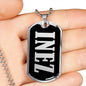 Inez v01s - Luxury Dog Tag Necklace