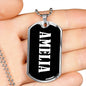 Amelia v02 - Luxury Dog Tag Necklace