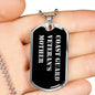Coast Guard Veteran's Mother v2 - Luxury Dog Tag Necklace