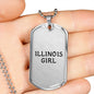 Illinois Girl - Luxury Dog Tag Necklace