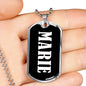 Marie v02 - Luxury Dog Tag Necklace