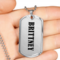 Brittney v01 - Luxury Dog Tag Necklace