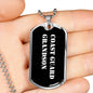 Coast Guard Grandson v3 - Luxury Dog Tag Necklace