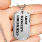 Army Ranger's Girlfriend - Luxury Dog Tag Necklace