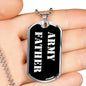 Army Father v3 - Luxury Dog Tag Necklace