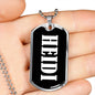 Heidi v02 - Luxury Dog Tag Necklace