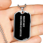 Military Granddaughter v2 - Luxury Dog Tag Necklace