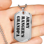 Army Ranger's Grandpa - Luxury Dog Tag Necklace