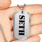 Seth - Luxury Dog Tag Necklace