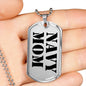 Navy Mom - Luxury Dog Tag Necklace
