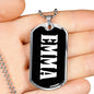 Emma v02 - Luxury Dog Tag Necklace
