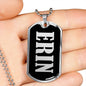 Erin v01s - Luxury Dog Tag Necklace