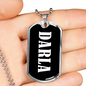 Darla v03 - Luxury Dog Tag Necklace