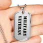Military Veteran - Luxury Dog Tag Necklace