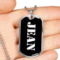 Jean v2 - Luxury Dog Tag Necklace