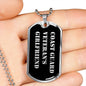 Coast Guard Veteran's Girlfriend v2 - Luxury Dog Tag Necklace
