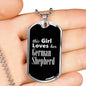 German Shepherd v2s - Luxury Dog Tag Necklace
