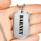 Barney - Luxury Dog Tag Necklace