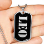 Leo v3 - Luxury Dog Tag Necklace