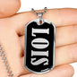 Lois v01s - Luxury Dog Tag Necklace