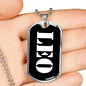 Leo v2 - Luxury Dog Tag Necklace